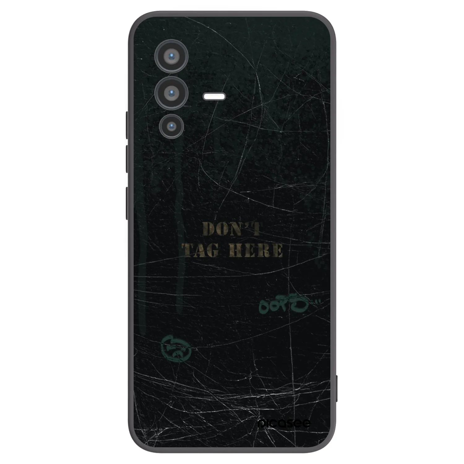 Picasee silikonový černý obal pro Vivo V23 5G - DON´T TAG
