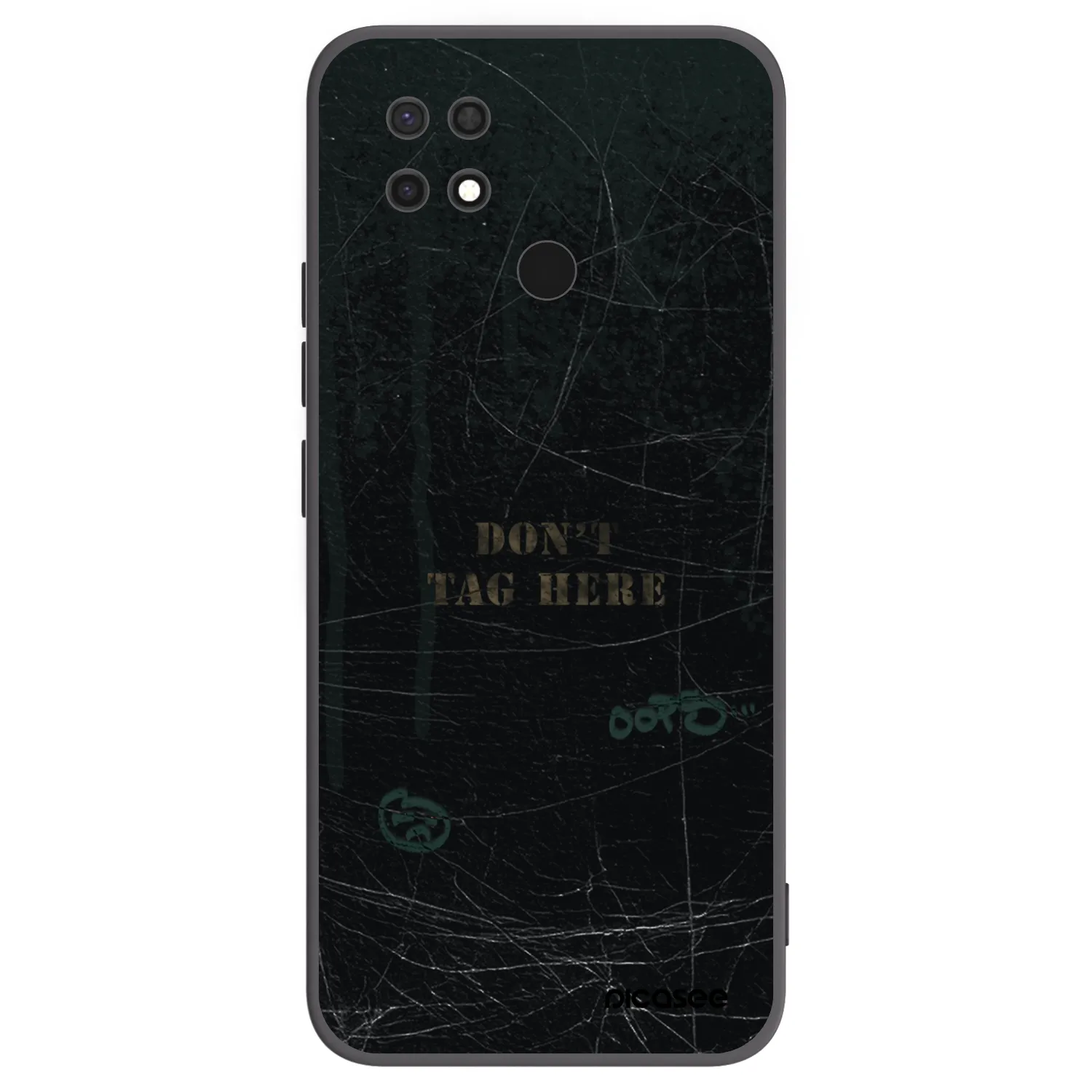Picasee silikonový černý obal pro Xiaomi Redmi 10C - DON´T TAG