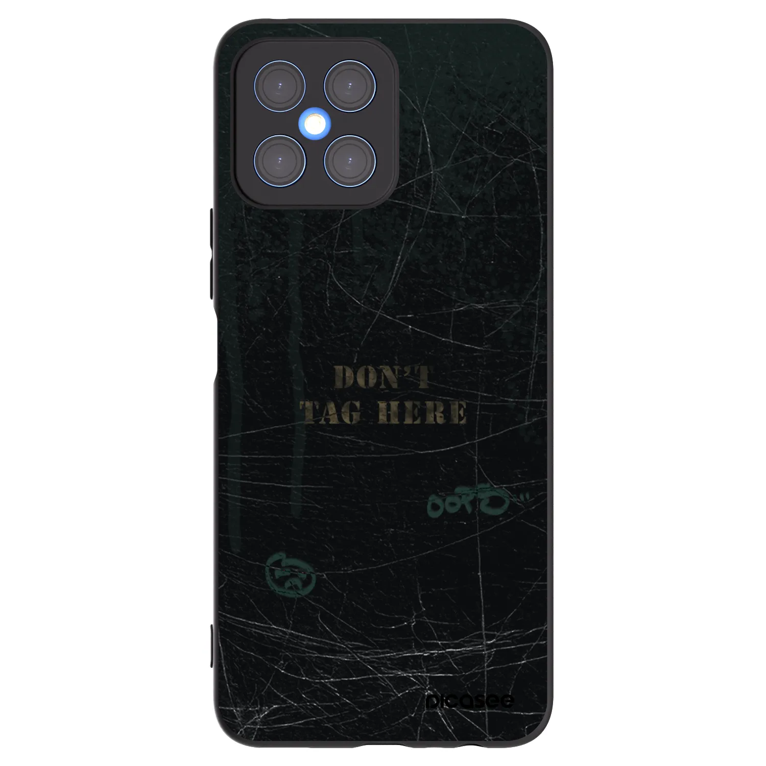 Picasee silikonový černý obal pro Honor X8 4G - DON´T TAG