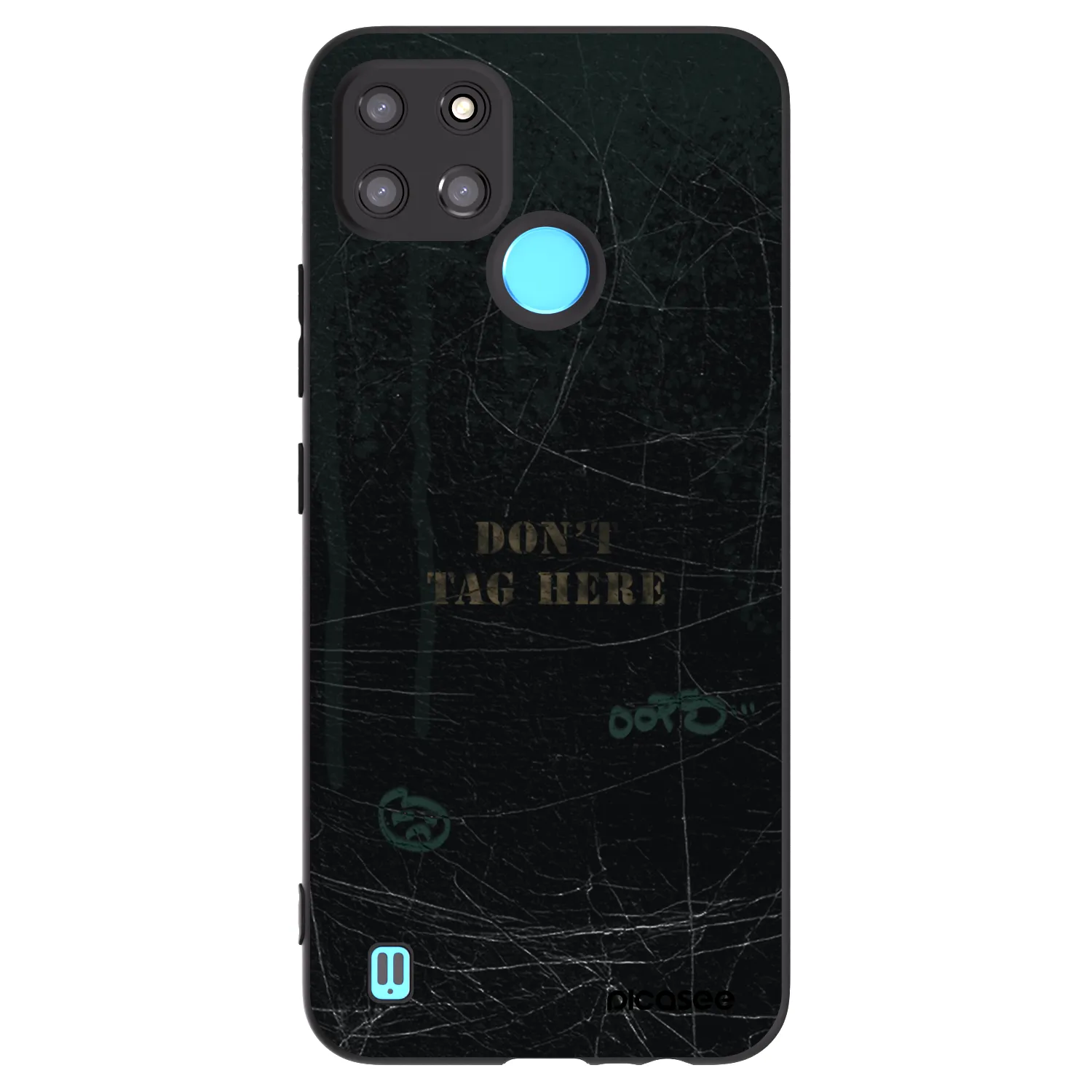 Picasee silikonový černý obal pro Realme C21Y - DON´T TAG