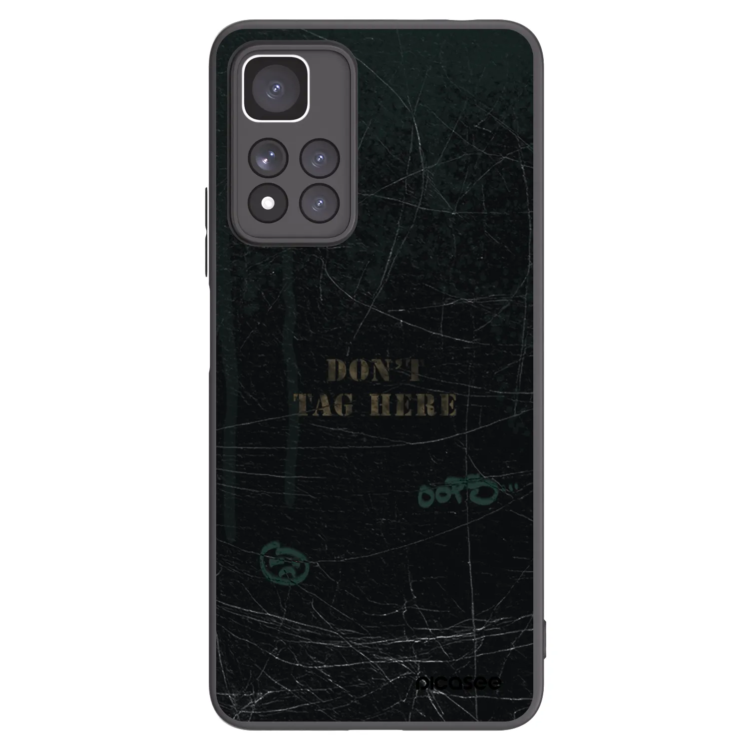 Picasee silikonový černý obal pro Xiaomi Redmi Note 11 Pro+ 5G - DON´T TAG