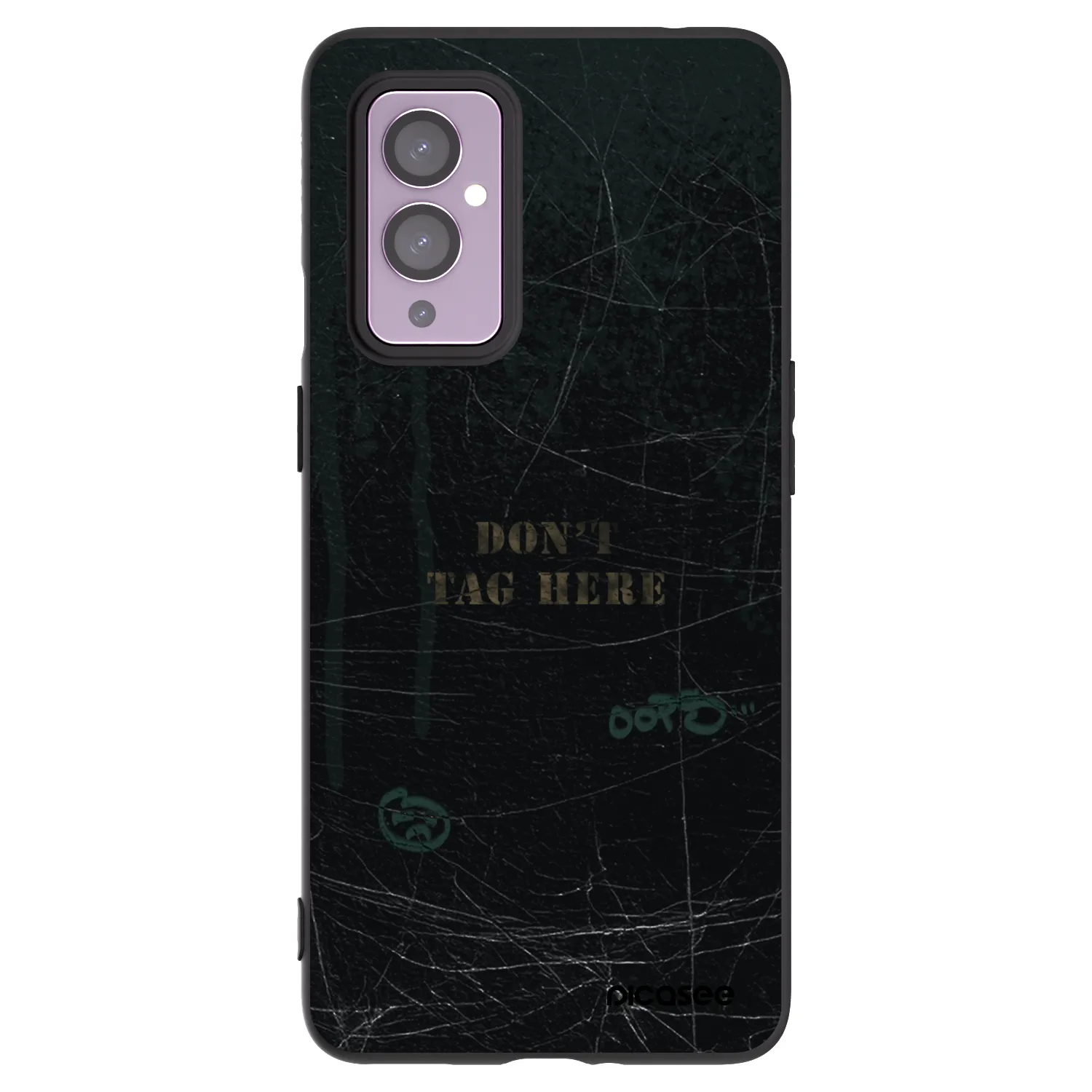 Picasee silikonový černý obal pro OnePlus 9 - DON´T TAG