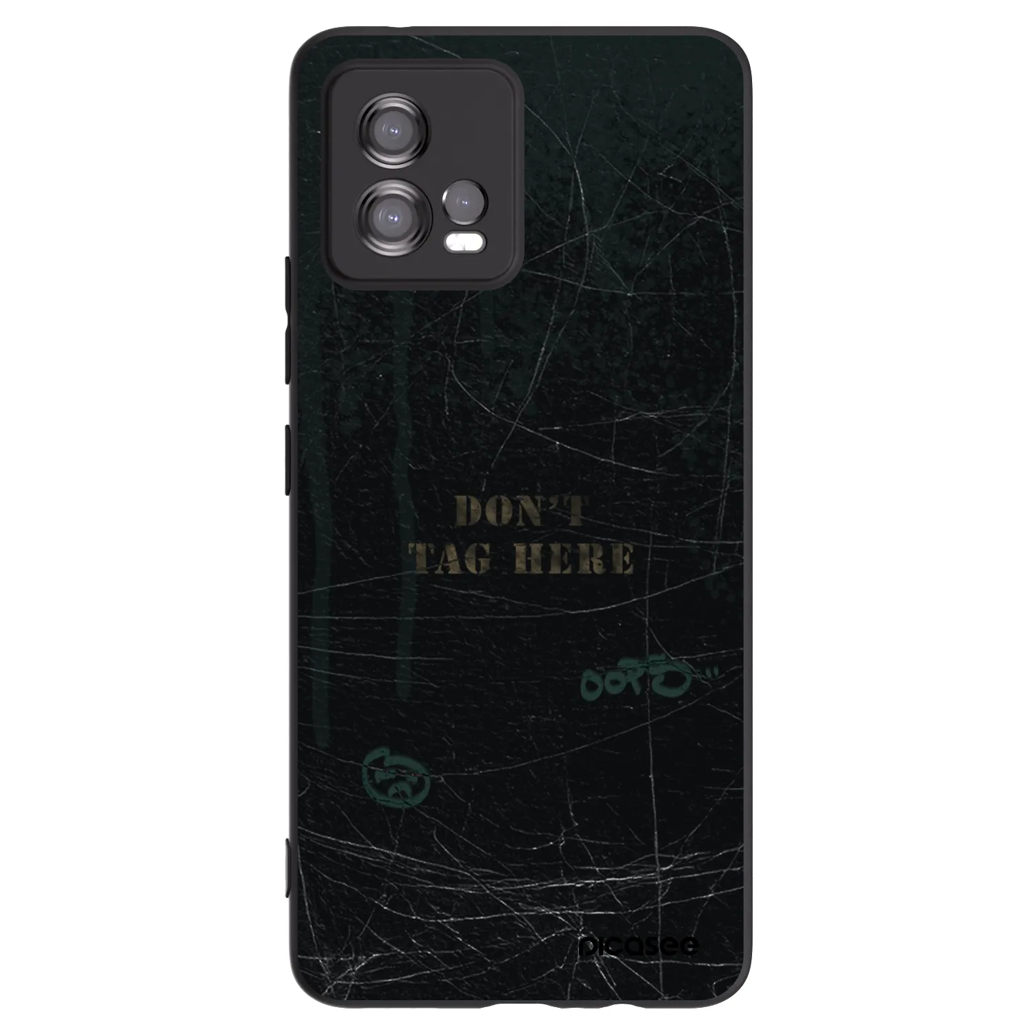 Picasee silikonový černý obal pro Motorola Moto G72 - DON´T TAG