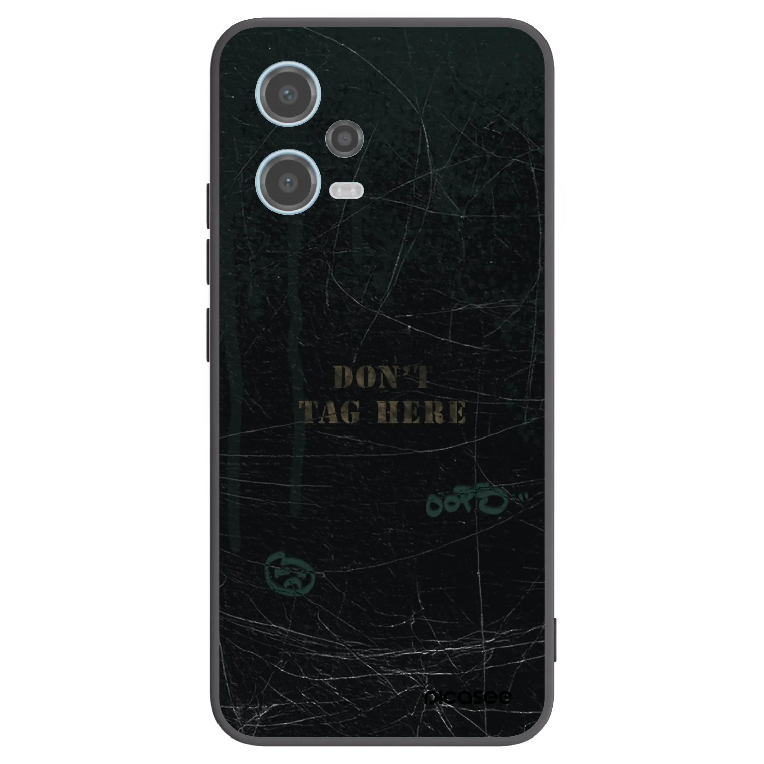 Picasee silikonový černý obal pro Xiaomi Redmi Note 12 5G - DON´T TAG