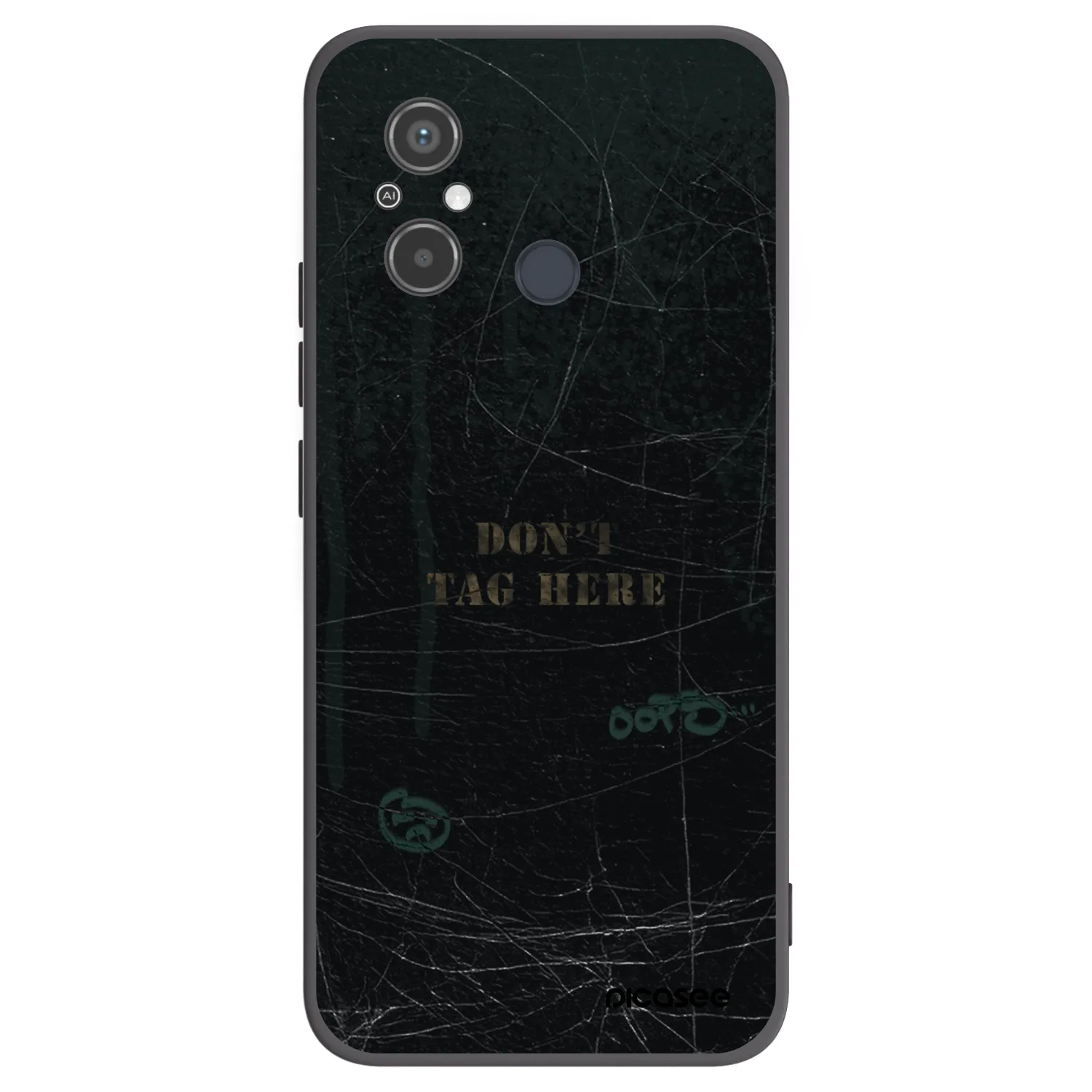 Picasee silikonový černý obal pro Xiaomi Redmi 12C - DON´T TAG