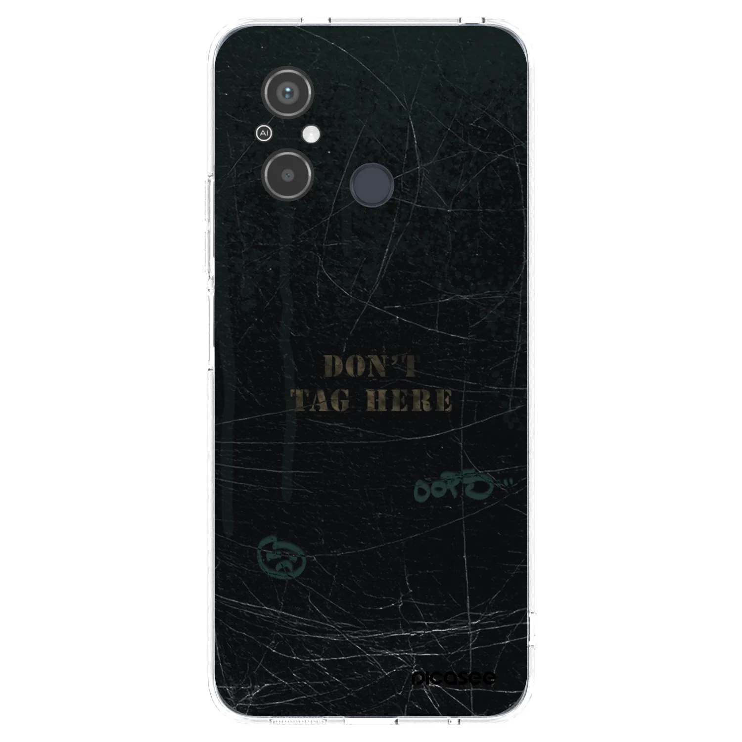 Picasee silikonový průhledný obal pro Xiaomi Redmi 12C - DON´T TAG