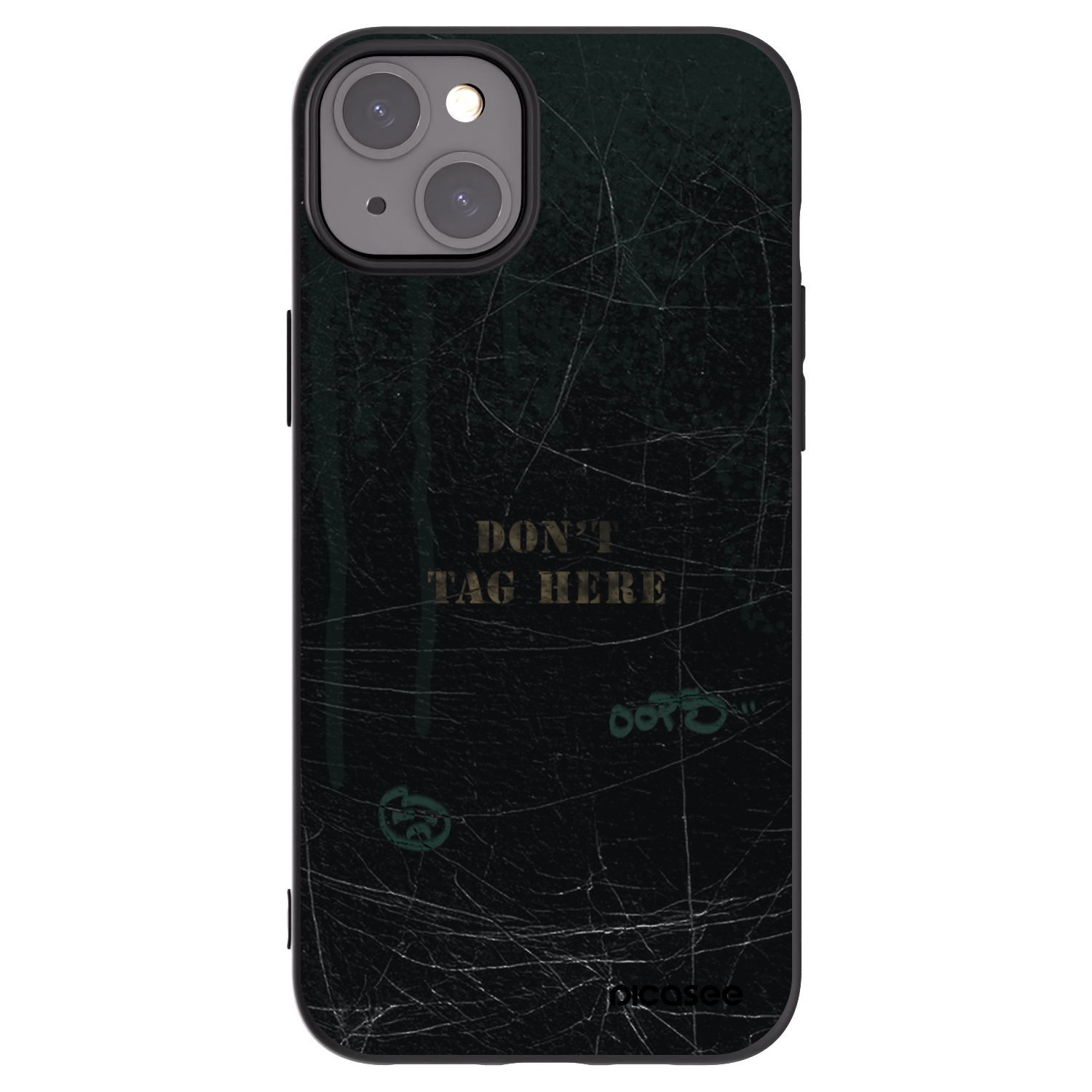 Picasee silikonový černý obal pro Apple iPhone 15 Plus - DON´T TAG