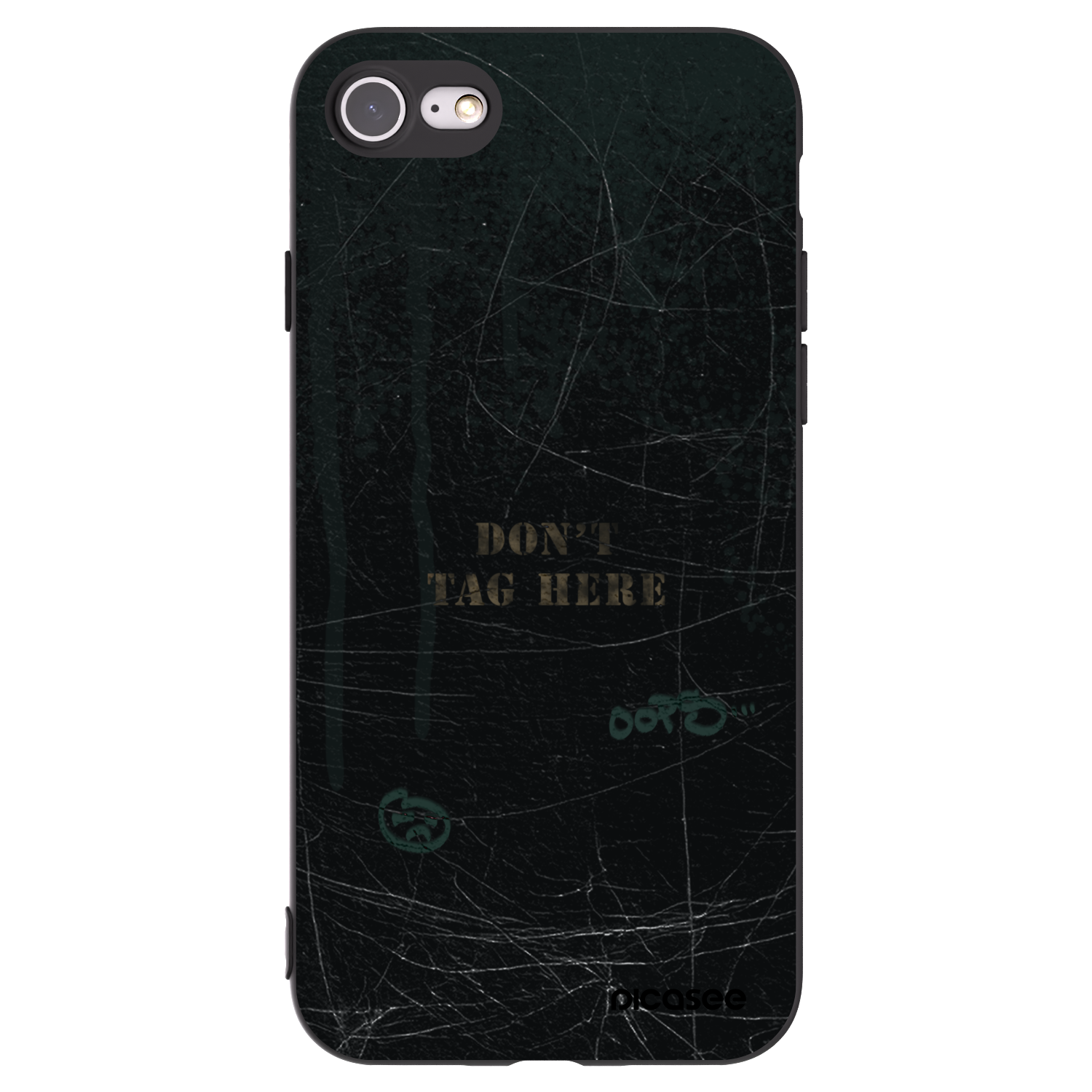 Picasee silikonový černý obal pro Apple iPhone 7 - DON´T TAG
