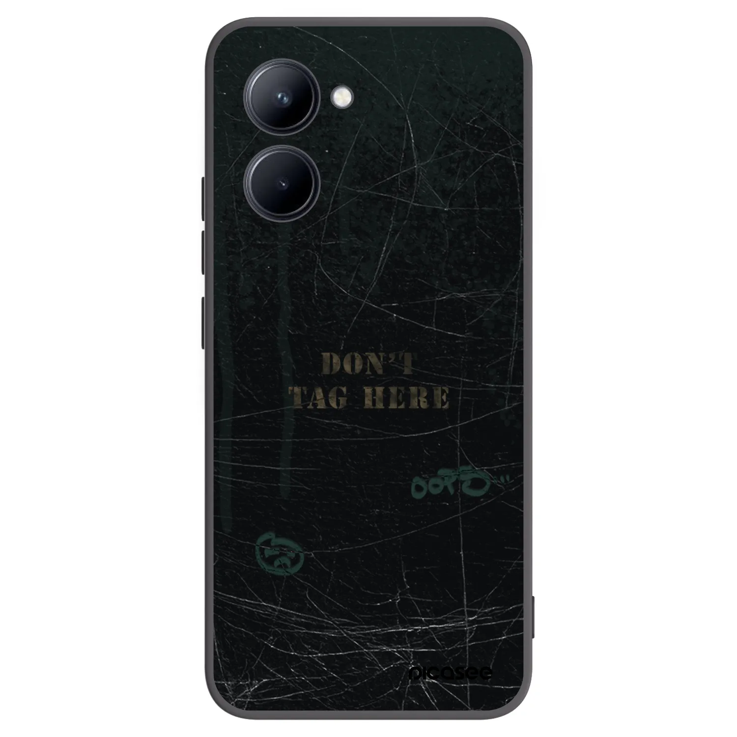 Picasee silikonový černý obal pro Realme C33 (2023) - DON´T TAG