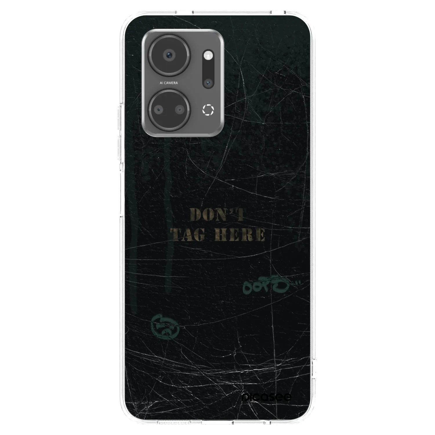 Picasee silikonový průhledný obal pro Honor X7a - DON´T TAG