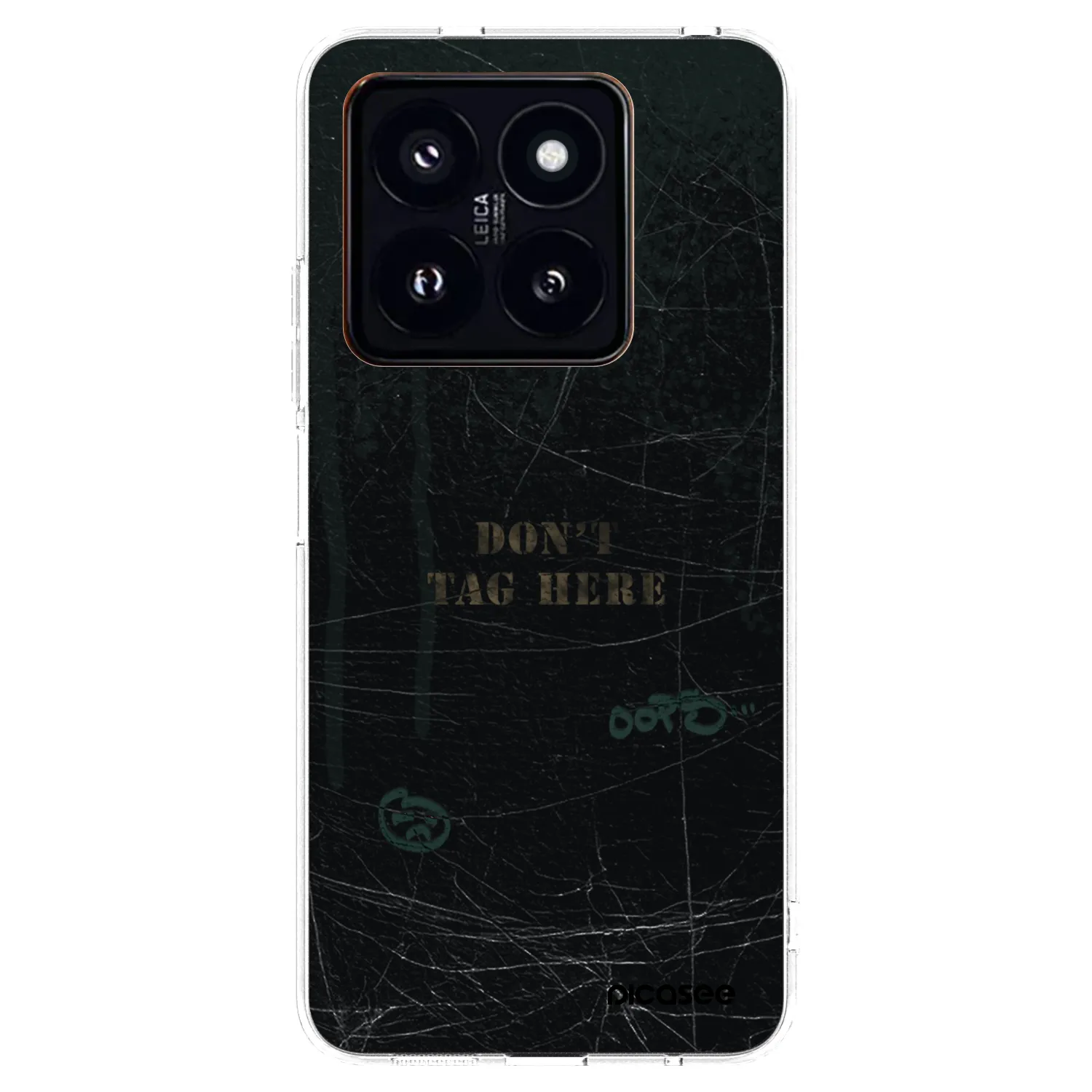 Picasee silikonový průhledný obal pro Xiaomi 14 Pro - DON´T TAG