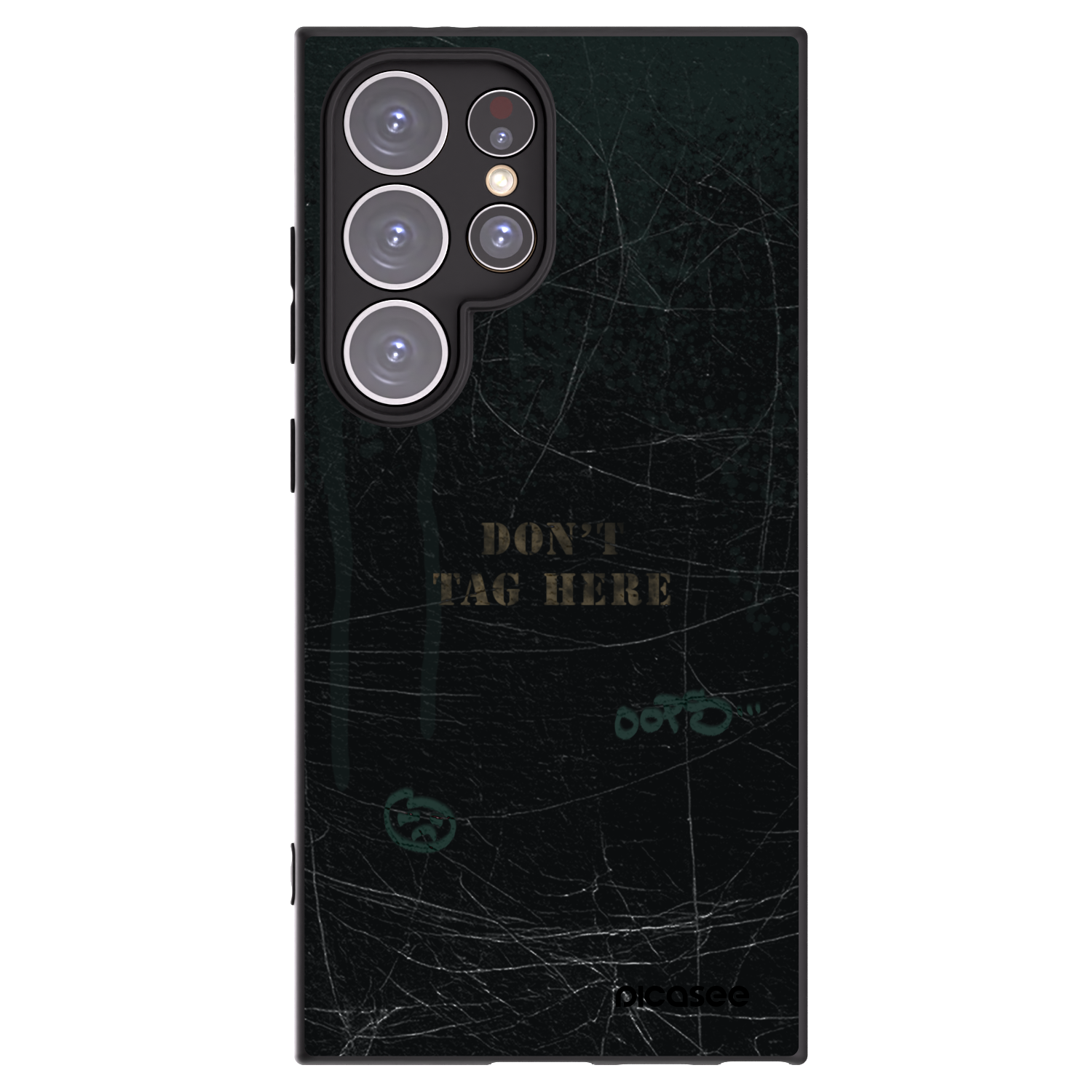 Picasee silikonový černý obal pro Samsung Galaxy S24 Ultra S928B 5G - DON´T TAG