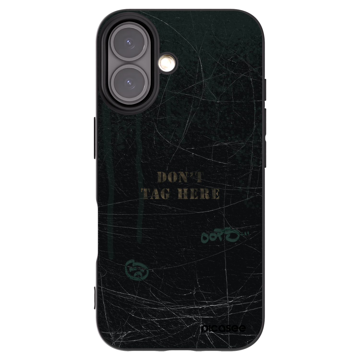 Picasee silikonový černý obal pro Apple iPhone 16 - DON´T TAG