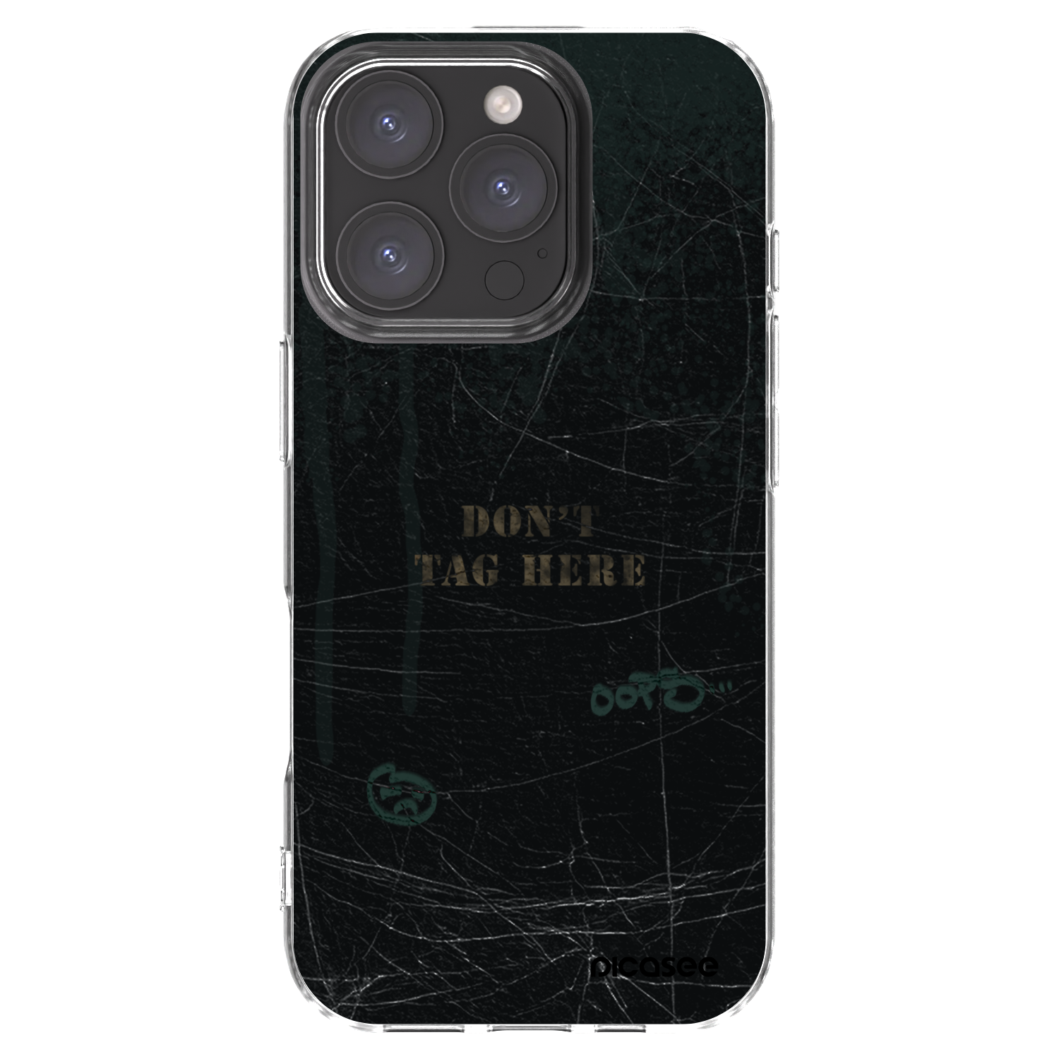 Picasee silikonový průhledný obal pro Apple iPhone 16 Pro - DON´T TAG
