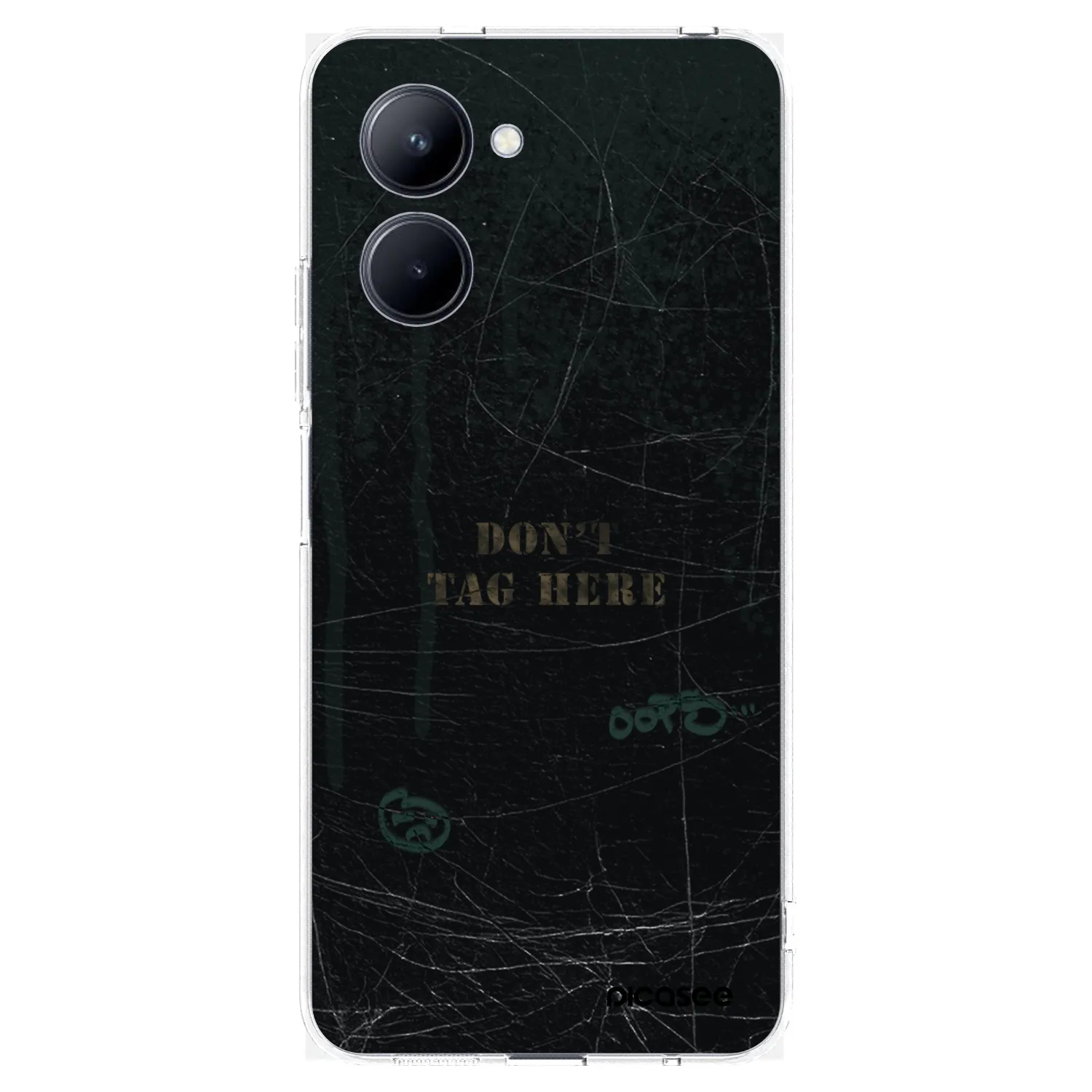 Picasee silikonový průhledný obal pro Realme C33 (2023) - DON´T TAG