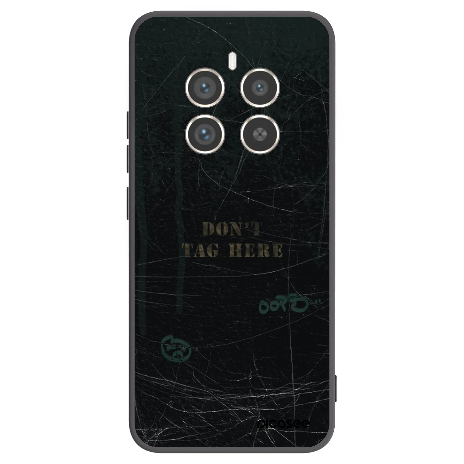 Picasee silikonový černý obal pro Realme 12 Pro 5G - DON´T TAG