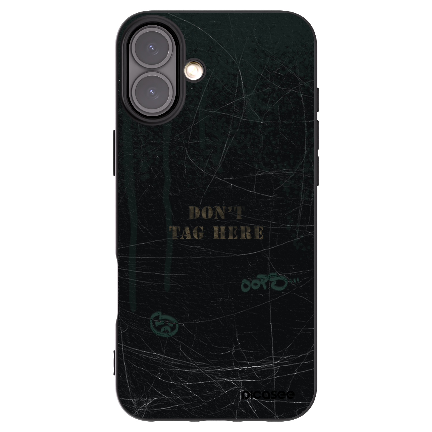 Picasee silikonový černý obal pro Apple iPhone 16 Plus - DON´T TAG