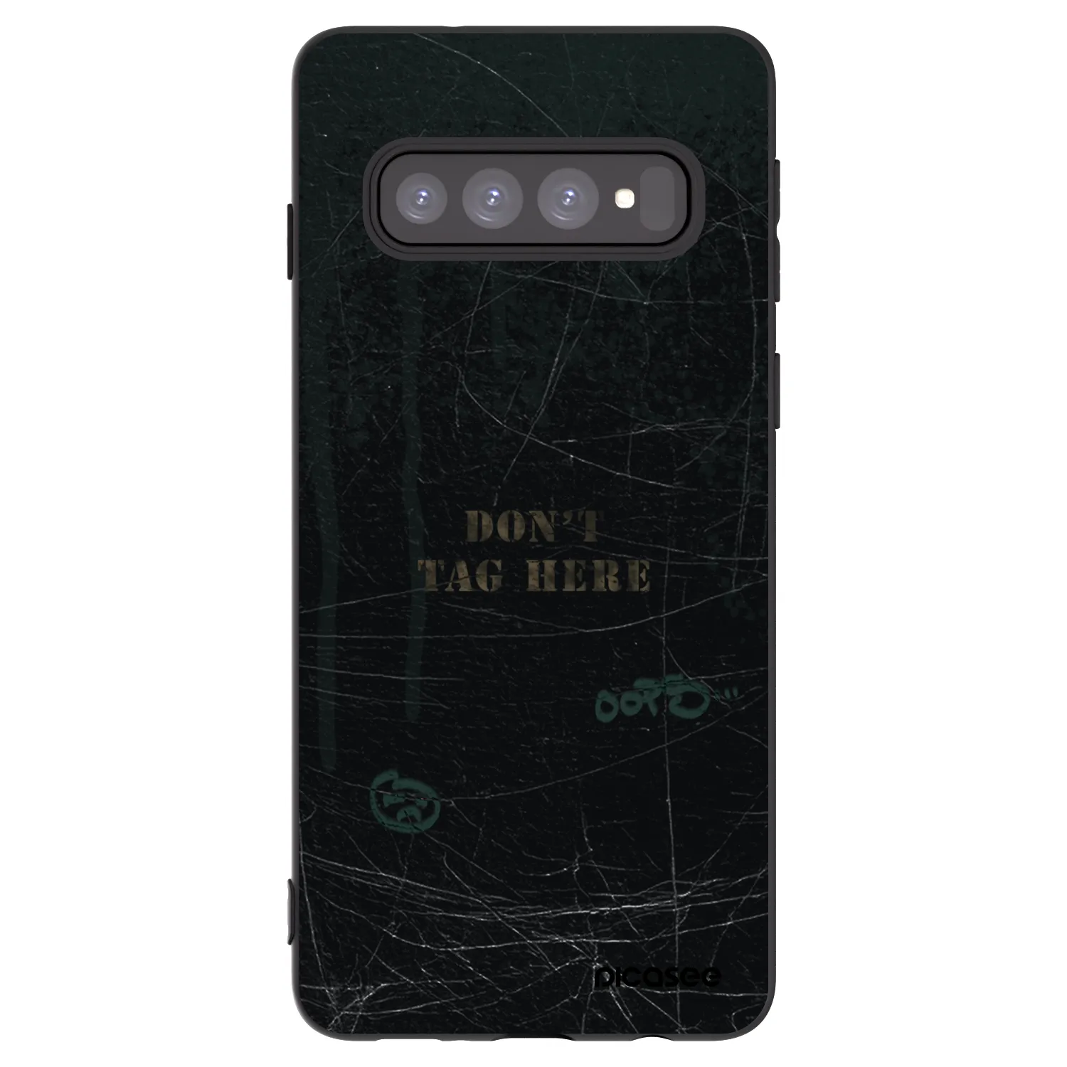 Picasee silikonový černý obal pro Samsung Galaxy S10 G973 - DON´T TAG