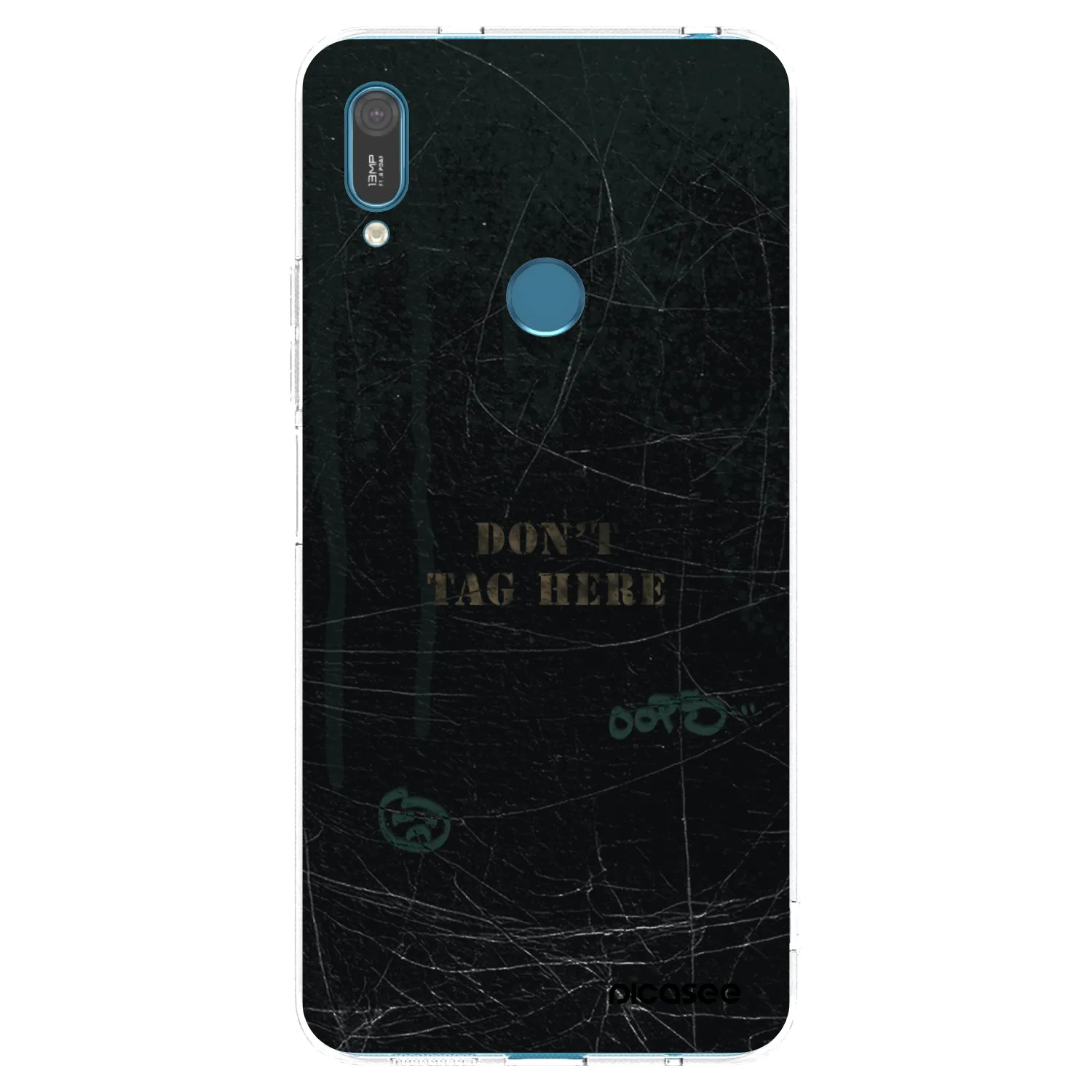 Picasee silikonový průhledný obal pro Huawei Y7 2019 - DON´T TAG