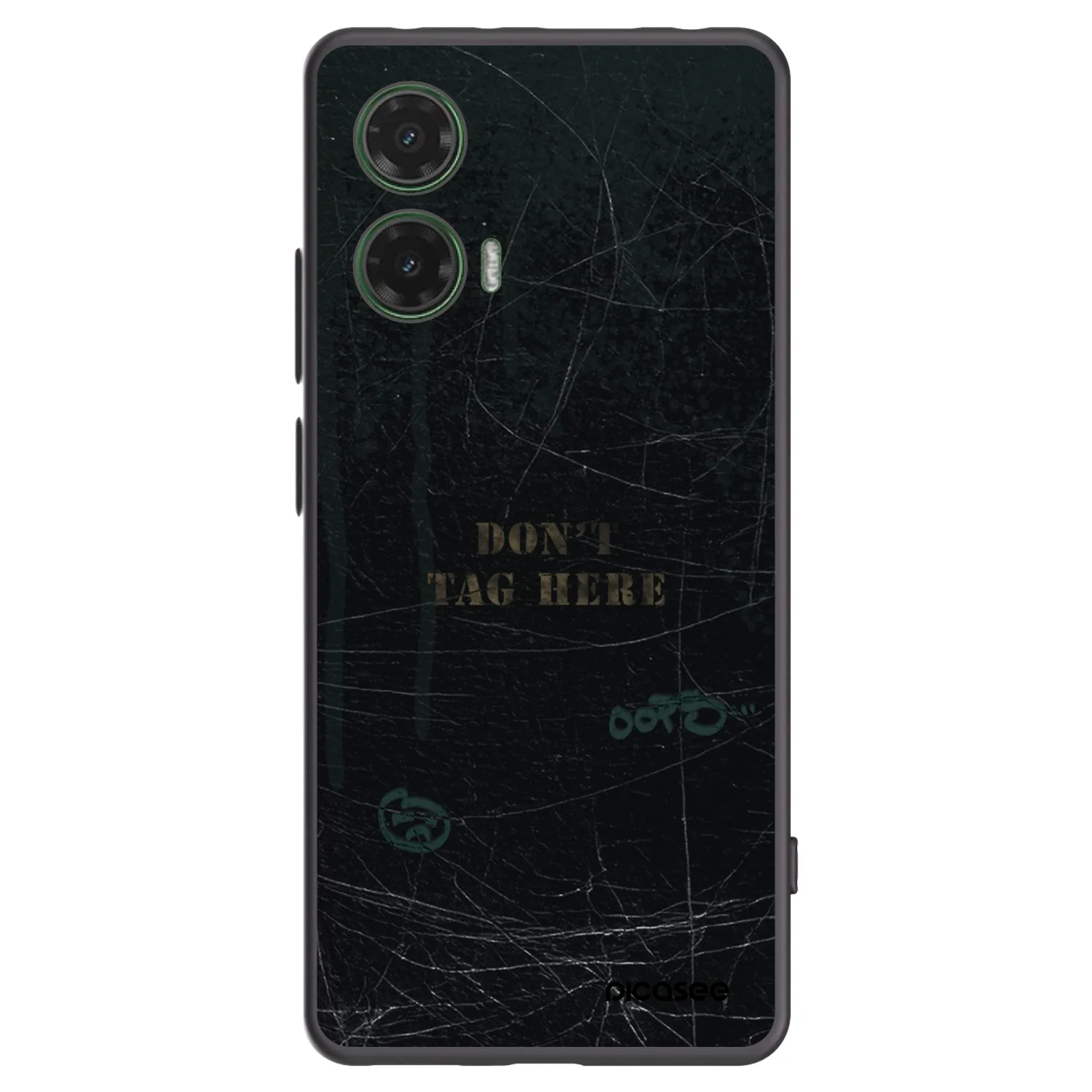 Picasee silikonový černý obal pro Motorola Moto G35 5G - DON´T TAG