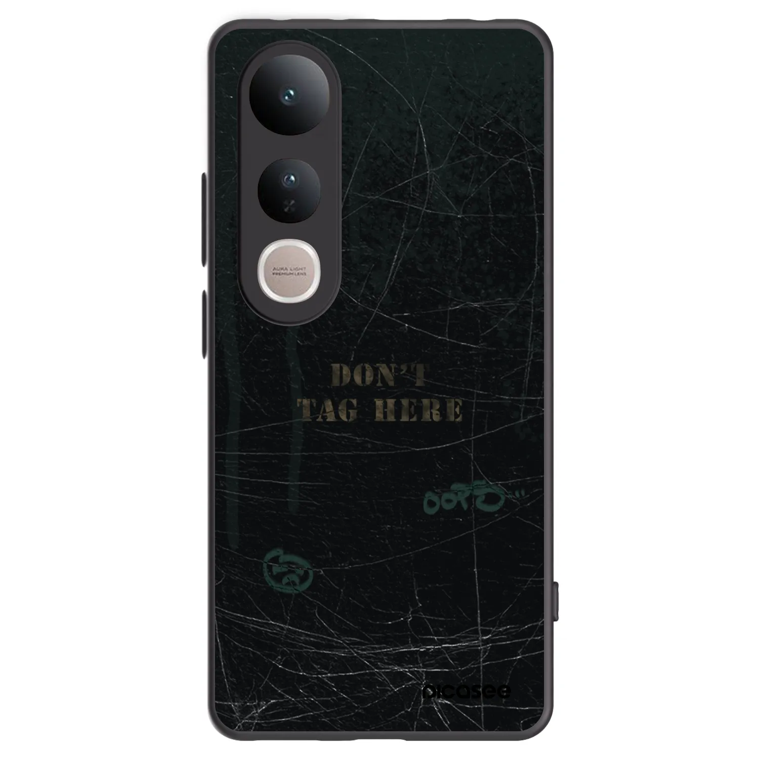 Picasee silikonový černý obal pro Vivo V50 Lite 5G - DON´T TAG