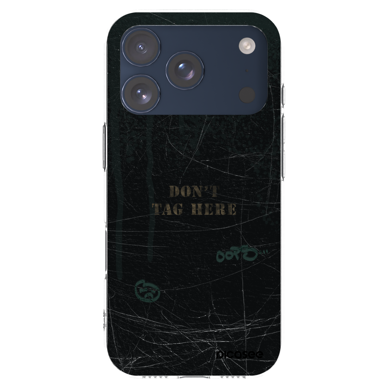 Picasee silikonový průhledný obal pro Apple iPhone 17 Pro - DON´T TAG
