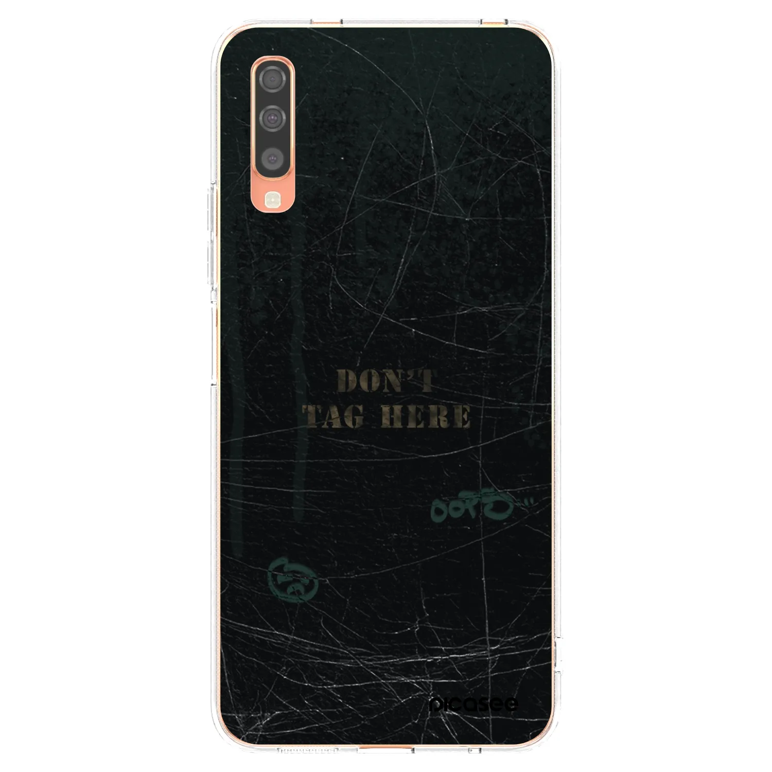 Picasee silikonový průhledný obal pro Samsung Galaxy A70 A705F - DON´T TAG