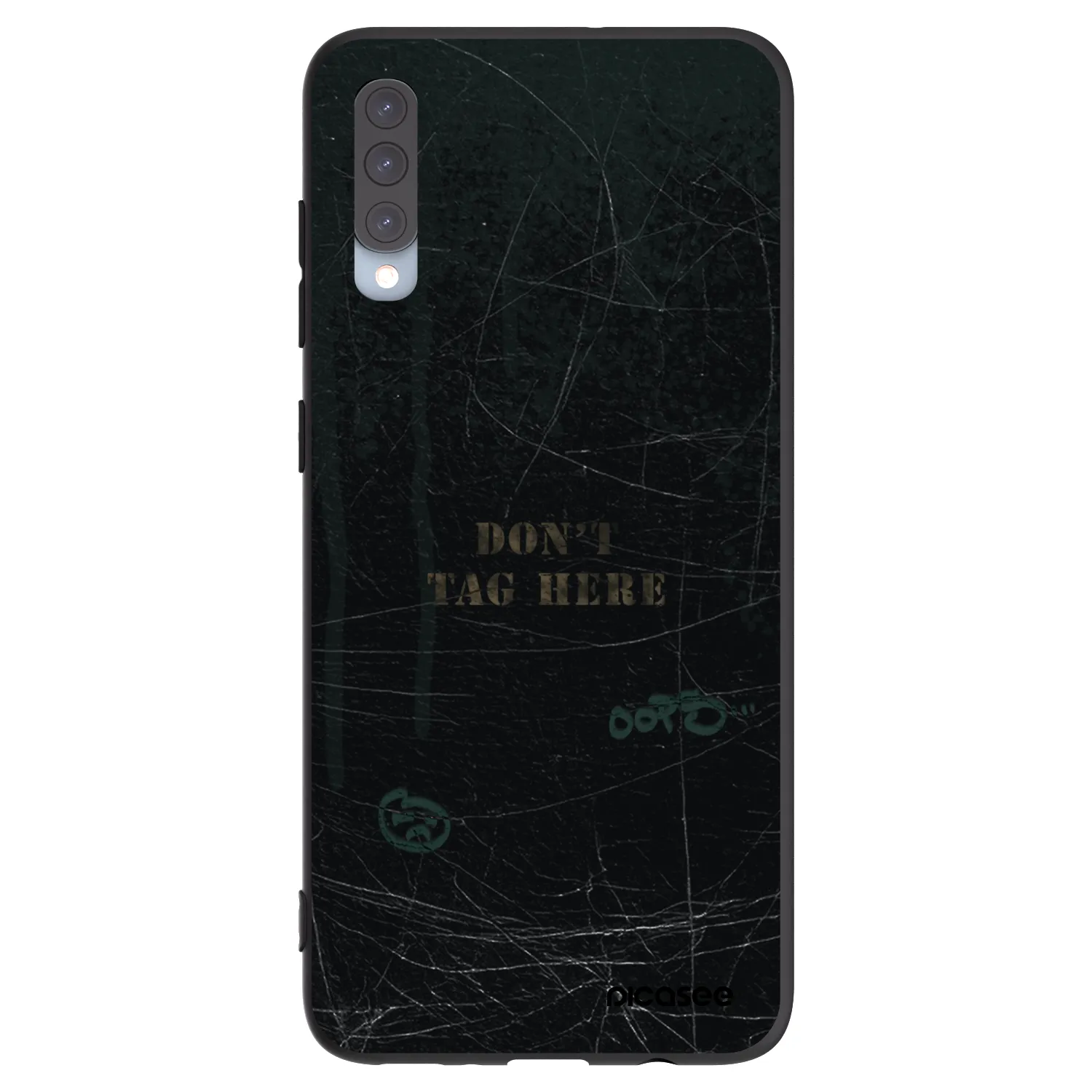 Picasee silikonový černý obal pro Samsung Galaxy A70 A705F - DON´T TAG