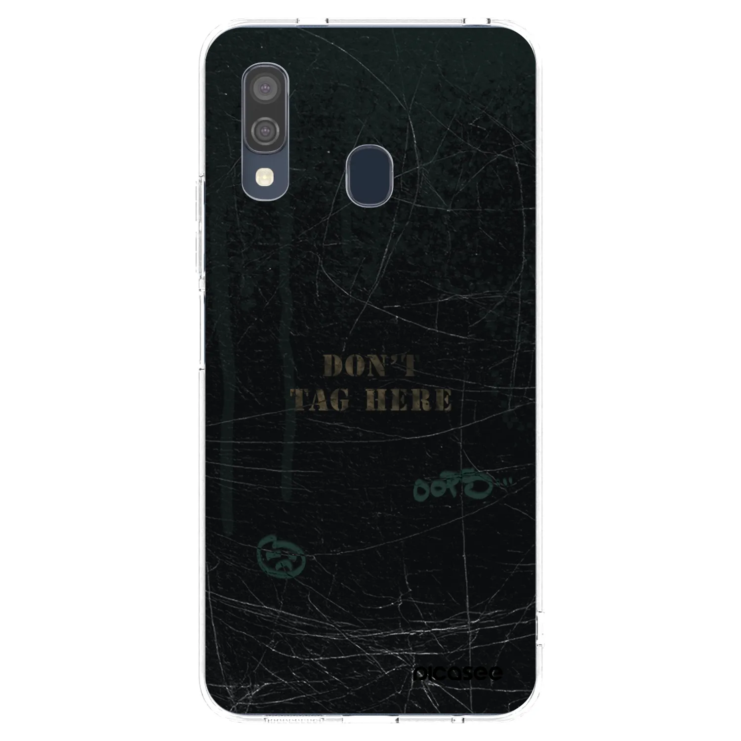 Picasee silikonový průhledný obal pro Samsung Galaxy A40 A405F - DON´T TAG