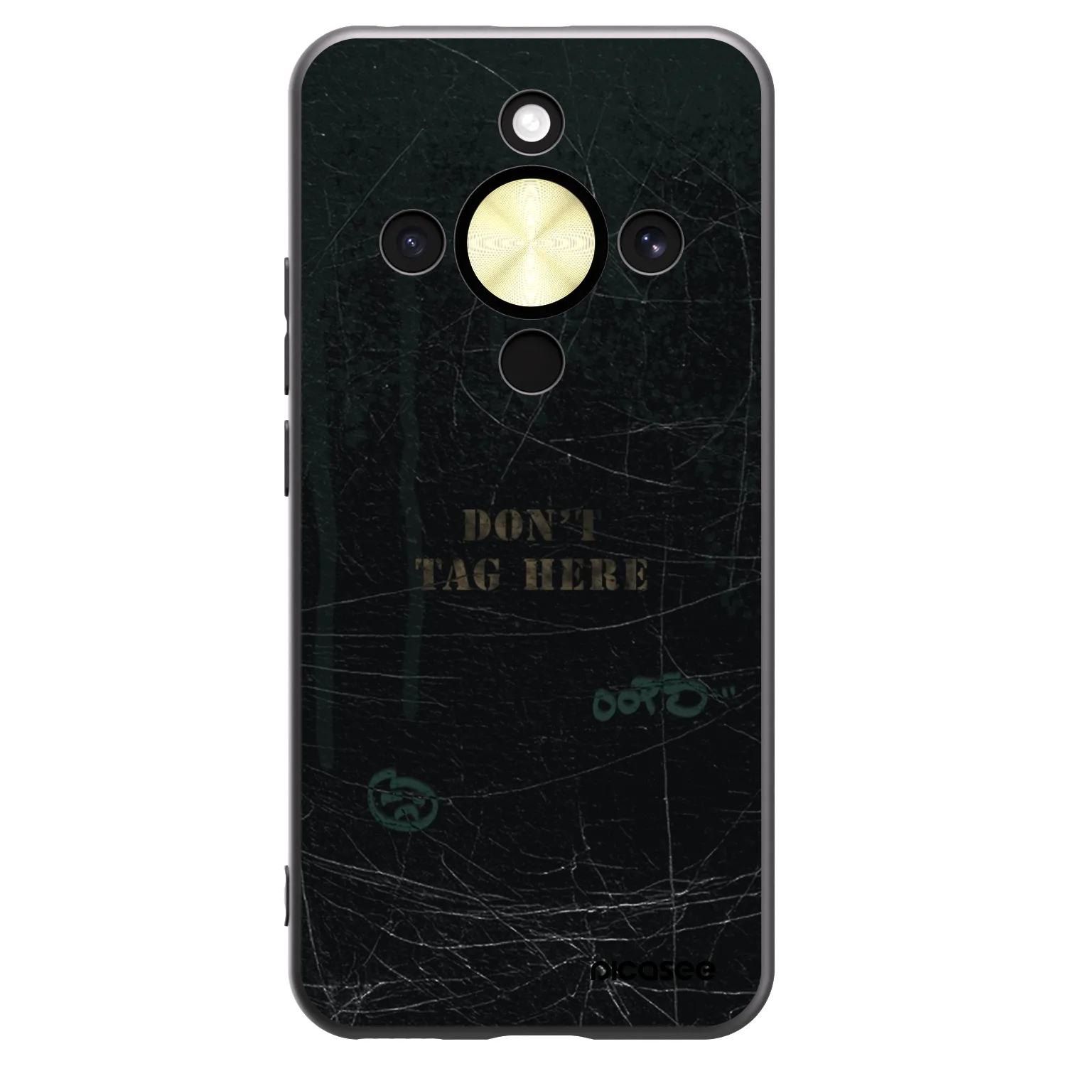 Picasee silikonový černý obal pro Honor Magic8 Lite 5G - DON´T TAG