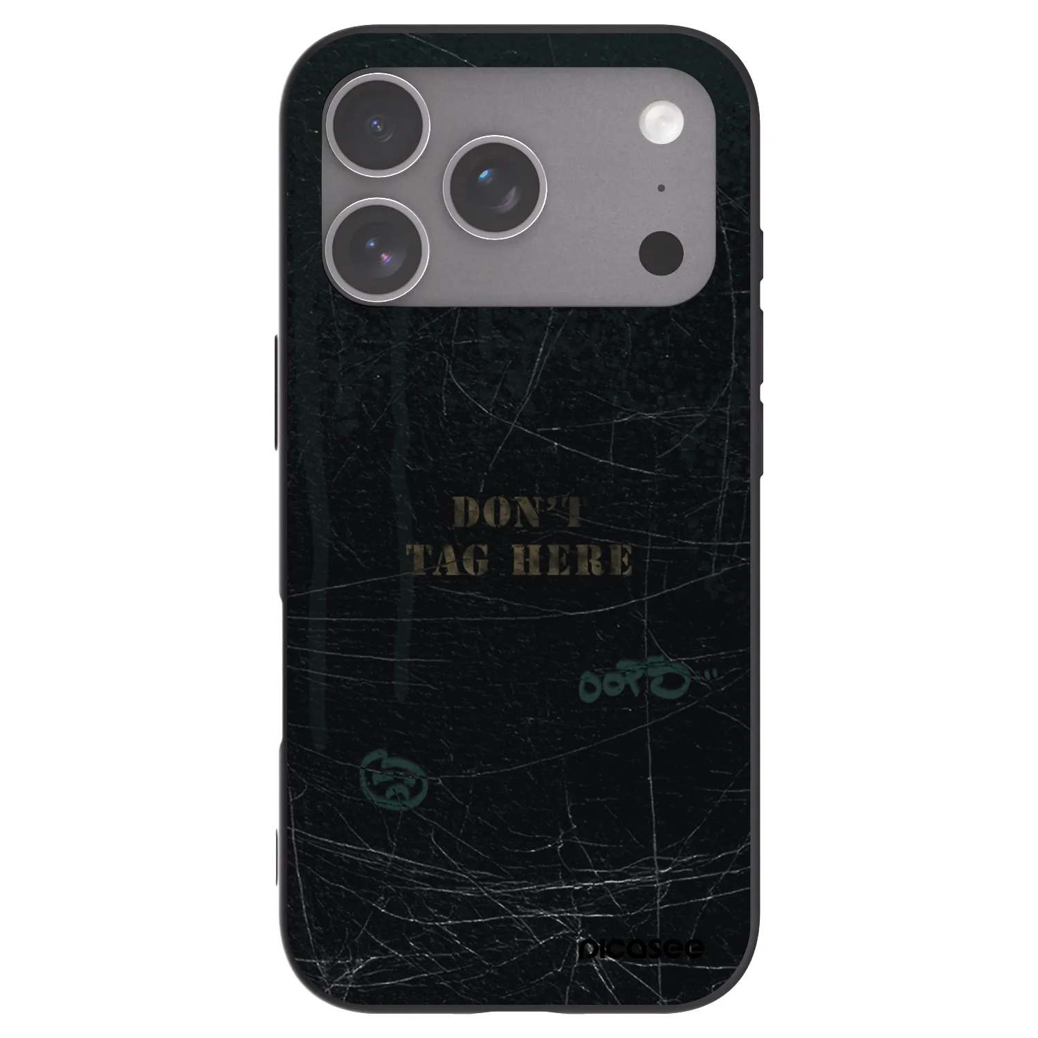Picasee silikonový černý obal pro Apple iPhone 18 Pro - DON´T TAG
