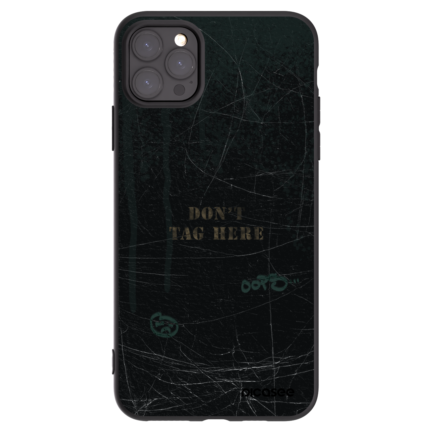 Picasee silikonový černý obal pro Apple iPhone 11 Pro Max - DON´T TAG