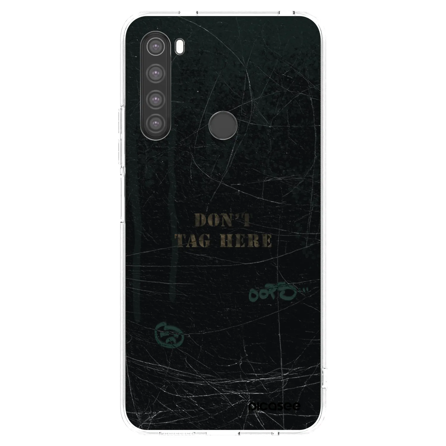 Picasee silikonový průhledný obal pro Xiaomi Redmi Note 8 - DON´T TAG
