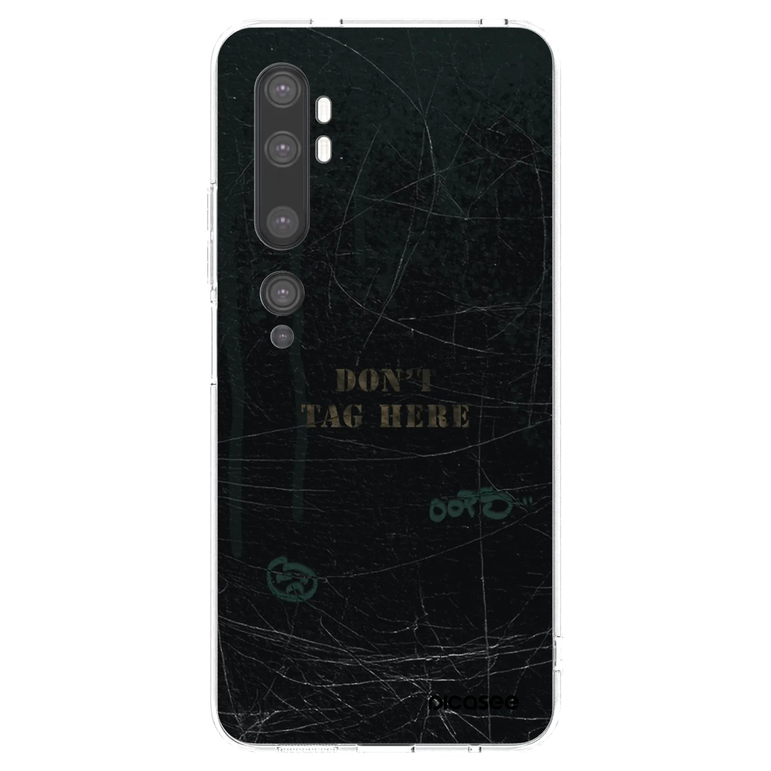 Picasee silikonový průhledný obal pro Xiaomi Mi Note 10 (Pro) - DON´T TAG