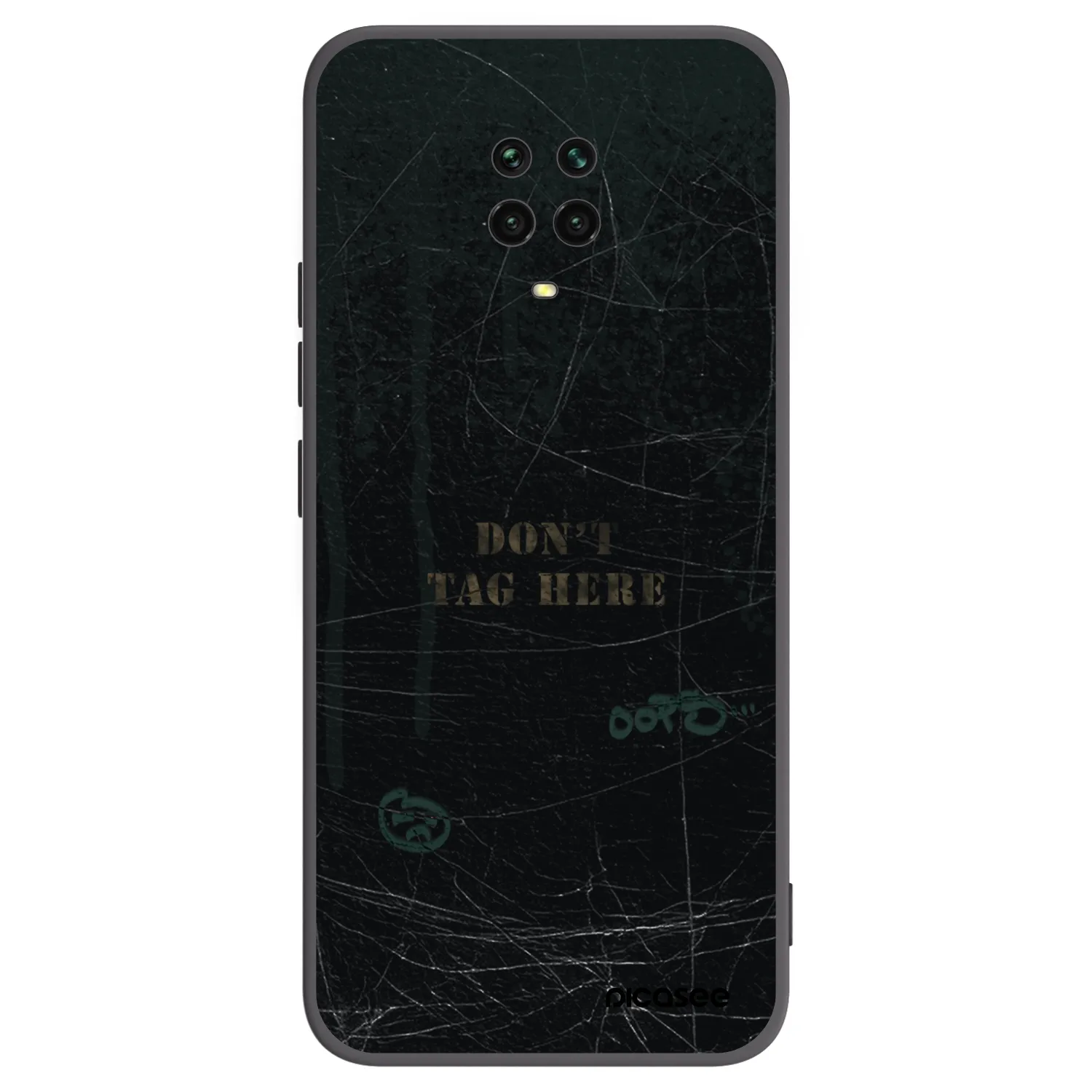 Picasee silikonový černý obal pro Xiaomi Redmi Note 9 Pro - DON´T TAG