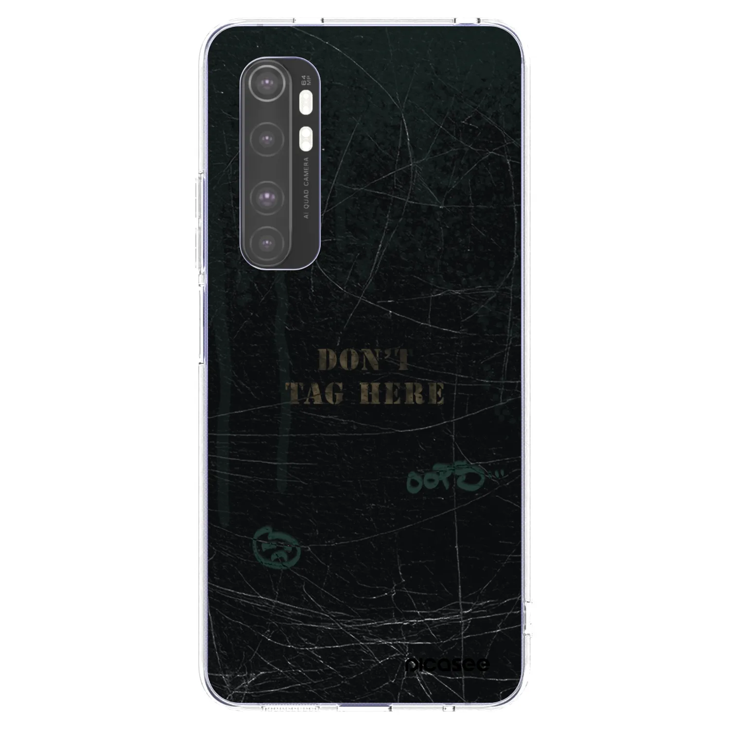 Picasee silikonový průhledný obal pro Xiaomi Mi Note 10 Lite - DON´T TAG