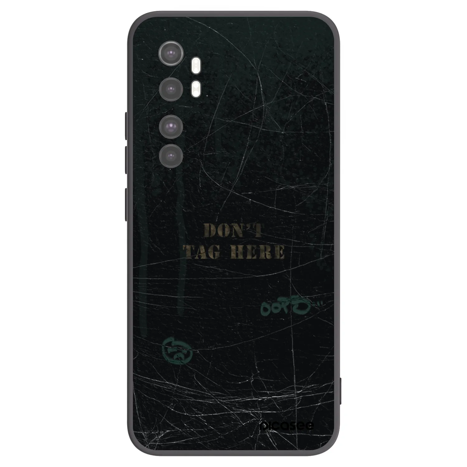 Picasee silikonový černý obal pro Xiaomi Mi Note 10 Lite - DON´T TAG