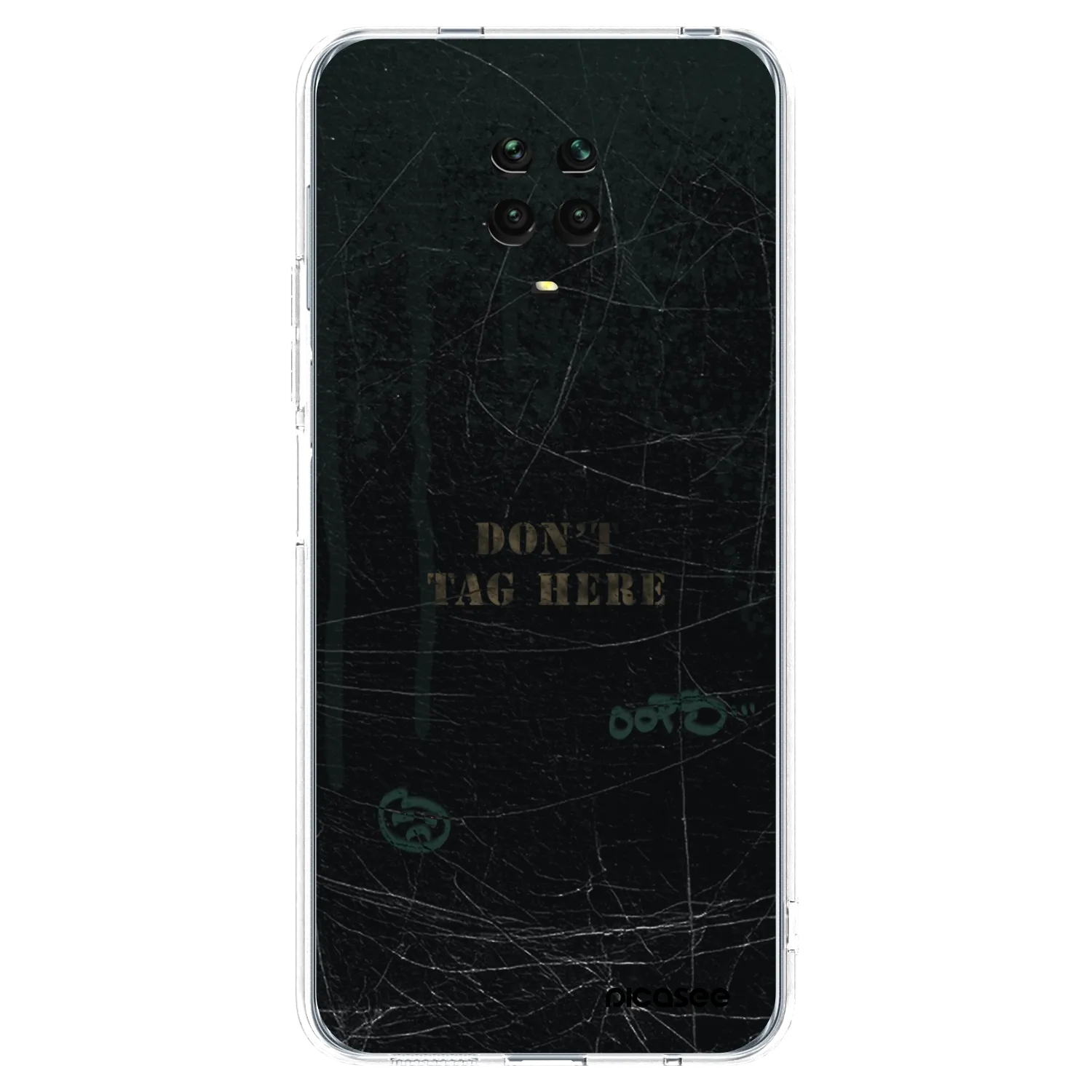 Picasee silikonový průhledný obal pro Xiaomi Redmi Note 9S - DON´T TAG
