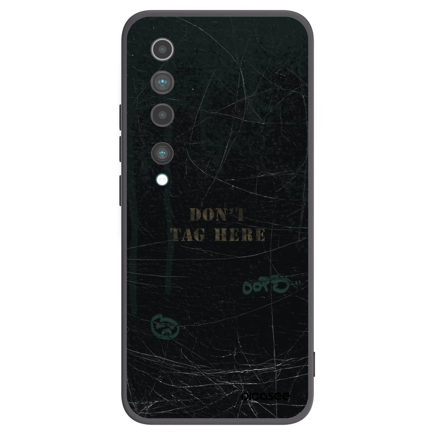 Picasee silikonový černý obal pro Xiaomi Mi 10 - DON´T TAG