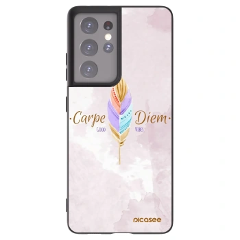 Picasee silikonový černý obal pro Samsung Galaxy S21 Ultra 5G G998B - Užívej dne