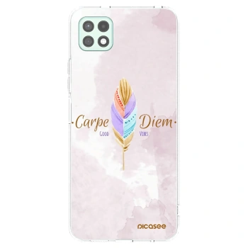 Picasee silikonový průhledný obal pro Samsung Galaxy A22 A226B 5G - Užívej dne