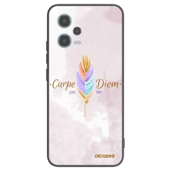 Picasee silikonový černý obal pro Xiaomi Redmi Note 12 5G - Užívej dne