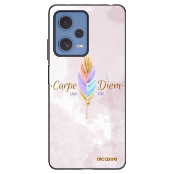 Picasee silikonový černý obal pro Xiaomi Redmi Note 12 Pro 5G - Užívej dne