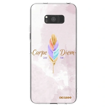 Picasee silikonový průhledný obal pro Samsung Galaxy S8 G950F - Užívej dne