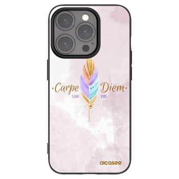 Picasee silikonový černý obal pro Apple iPhone 15 Pro - Užívej dne