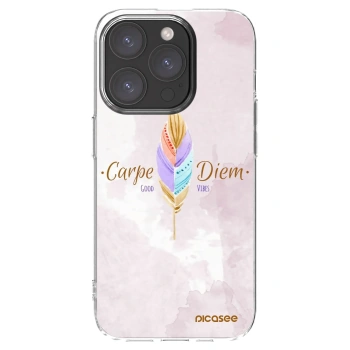 Picasee silikonový průhledný obal pro Apple iPhone 15 Pro - Užívej dne