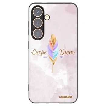Picasee silikonový černý obal pro Samsung Galaxy S24 S921B 5G - Užívej dne