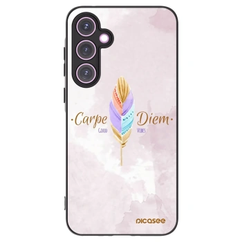 Picasee silikonový černý obal pro Samsung Galaxy A35 5G A356B - Užívej dne