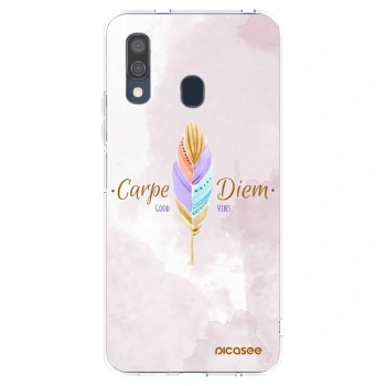 Picasee silikonový průhledný obal pro Samsung Galaxy A40 A405F - Užívej dne
