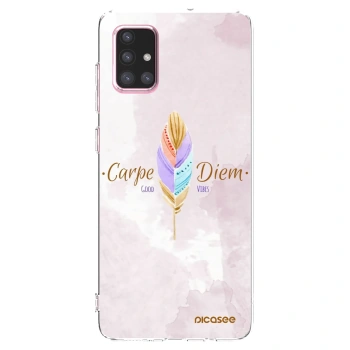 Picasee silikonový průhledný obal pro Samsung Galaxy A71 A715F - Užívej dne